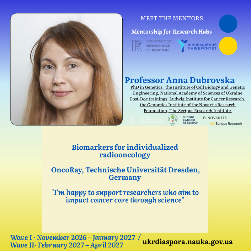 Dr Anna Dubrovska